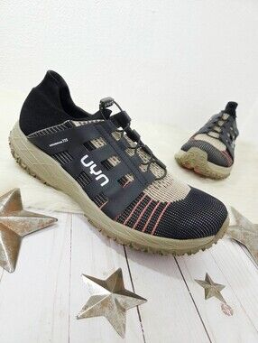 UYN Bucefalo Brown trail shoes sneakers beige black merino wool men's size 14.5
